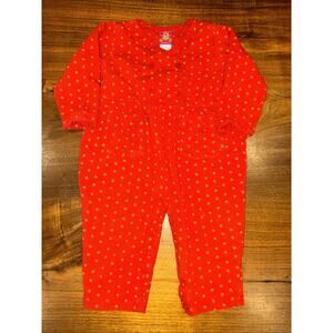 Vintage Baby Gap Romper Floral 90s Or Y2K 100% Cotton 18-24 Months
